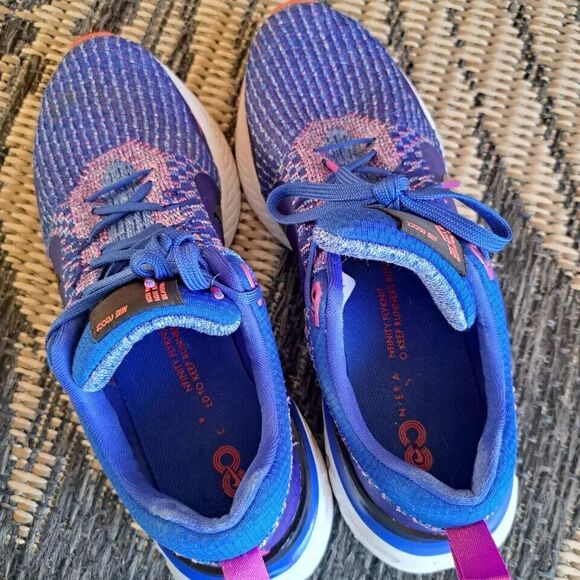 Womens Nike React Infinity Run Flyknit‎ 3 Racer Blue Crimson Sneakers Size 8 - Picture 6 of 6